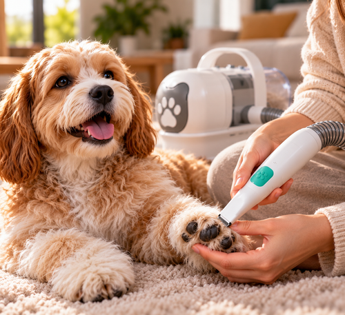 Dog Grooming Vacuum Kit 7-in-1 – Pet Grooming Vacuum for Dogs & Cats, Shedding, Brushing & Trimming | FURLO
